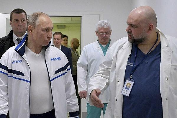 پزشک همراه پوتین در بازدید از بیمارستان کرونا گرفت