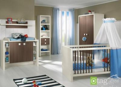 دکوراسیون و چیدمان سرویس اتاق نوزاد با طراحی و تزیین زیبا
