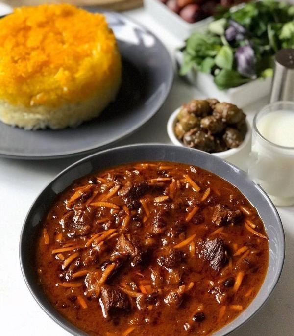 طرز تهیه خورش خلال کرمانشاهی