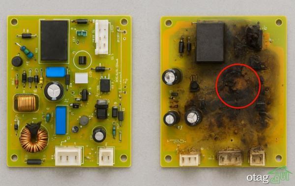 6 علائم خرابی برد یخچال و روش های عیب یابی آن